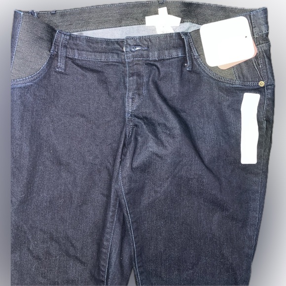 Under Belly Skinny Jeans Isabel Maternity by Ingrid & Isabel Dark Wash Woman NEW - Picture 3 of 5